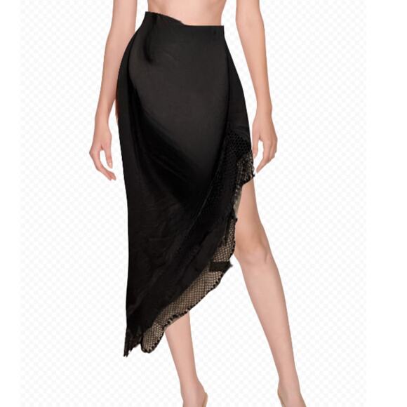 NBD x Revolve Dollie Black Asymmetrical  Skirt NWOT Size Small - Picture 1 of 2